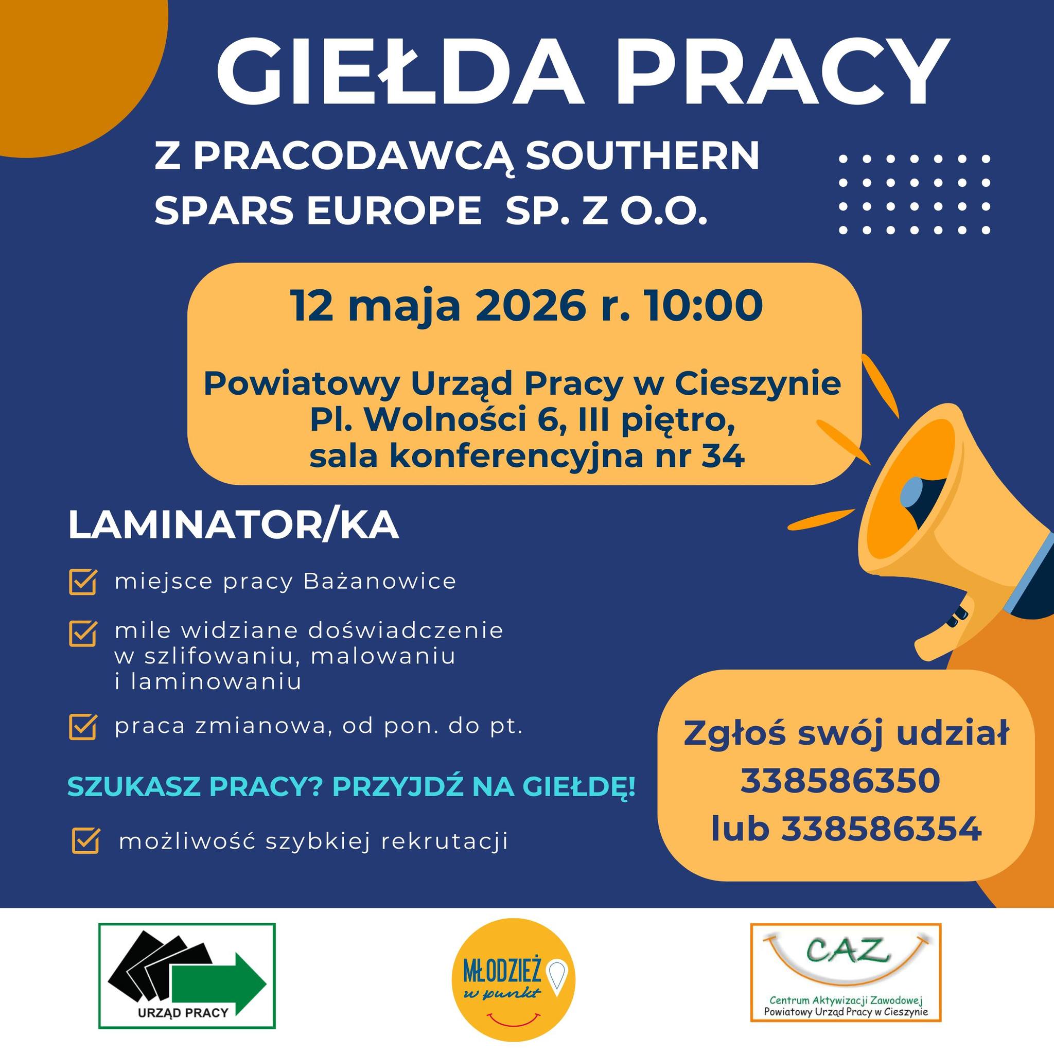 Plakat giełda pracy